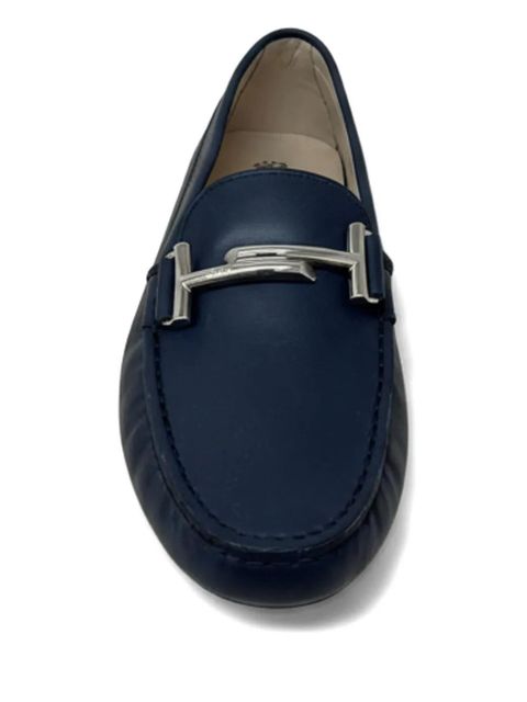 Tod's leather loafers - Blue