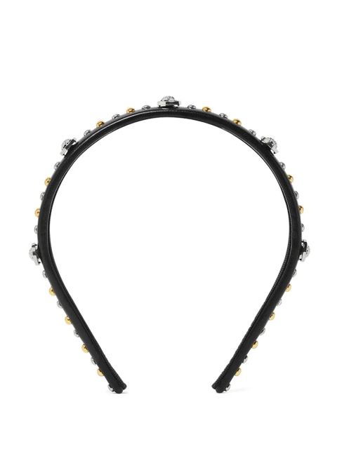 Versace Medusa Head studded headband - Black - zdjęcie produktu nr 2