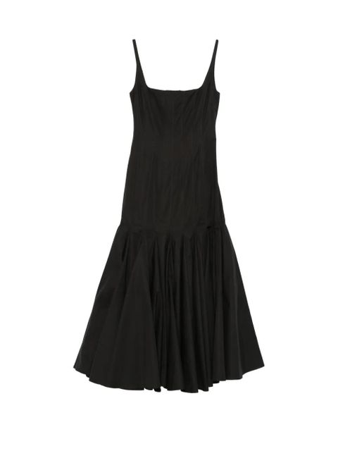 Jacquemus La Agave pleated midi dress - Black - zdjęcie produktu nr 1
