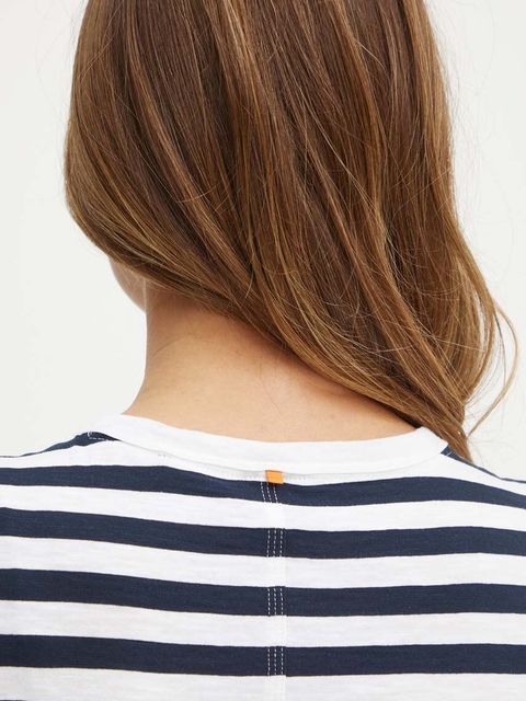 BOSS Orange t-shirt bawełniany damski kolor granatowy 50504192