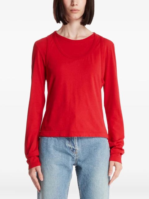 The Row layered cotton T-shirt - zdjęcie produktu nr 1