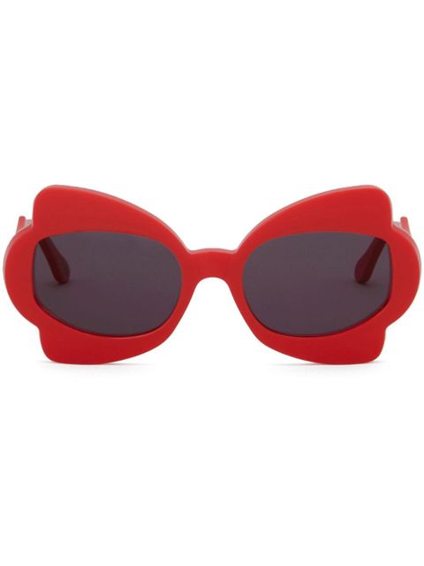 Marni Eyewear oversized-frame sunglasses - Red - zdjęcie produktu nr 1