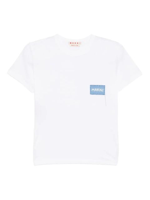Marni logo-patch T-shirt - White - zdjęcie produktu nr 1