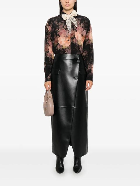 ZIMMERMANN lace-scarf shirt - Black - zdjęcie produktu nr 2