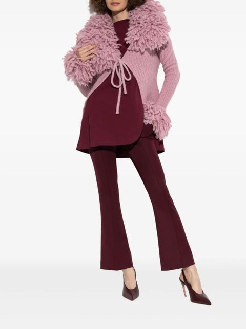 The Attico centre-seam flared trousers