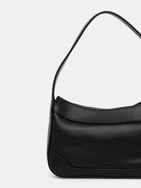 Pollini torebka skórzana kolor czarny PC4430PP0N QG1