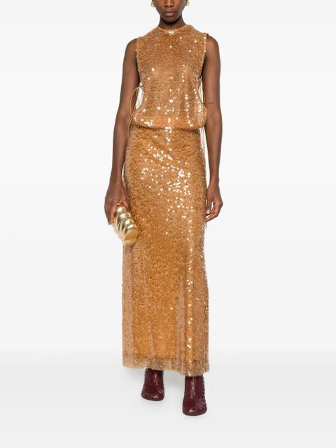 Christopher Esber Illuminate sequin-embellished gown - Yellow - zdjęcie produktu nr 2