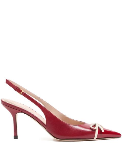 Valentino Garavani 80mm Bepointy VLogo slingback pumps - Red - zdjęcie produktu nr 1