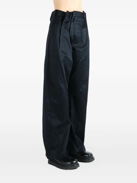 MM6 Maison Margiela pleated-front trousers - Black