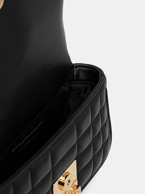 MICHAEL Michael Kors torebka skórzana kolor czarny 30R4G2RL5L