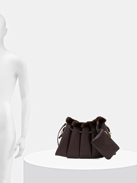 Themoire torebka kolor brązowy TMFW25DFEDF109