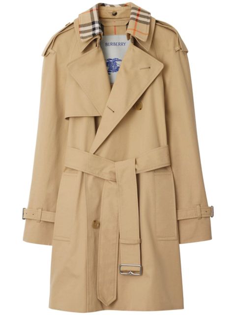 Burberry Vintage Check cotton trench coat - Neutrals - zdjęcie produktu nr 1