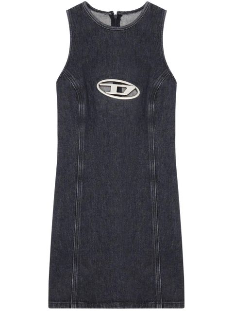 Diesel Oval D denim mini dress - Grey - zdjęcie produktu nr 1