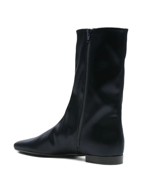 TOTEME satin ankle boots - Blue