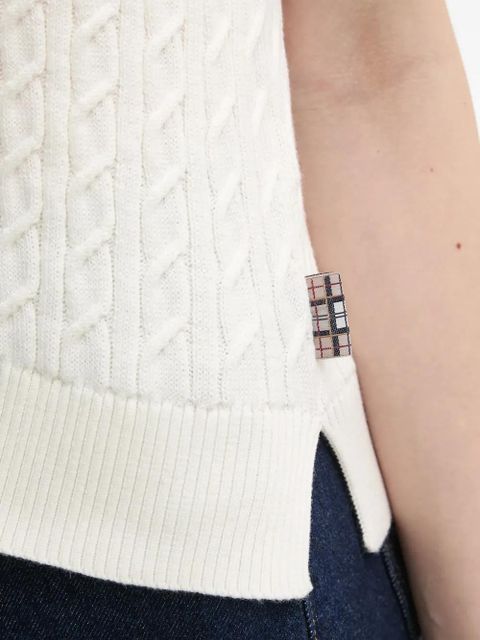 Barbour V-neck knitted cotton vest - Neutrals