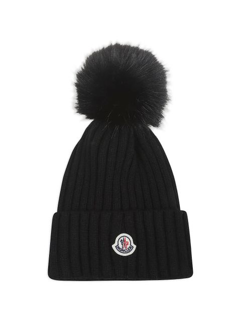 Moncler pom pom beanie hat - Black - zdjęcie produktu nr 1