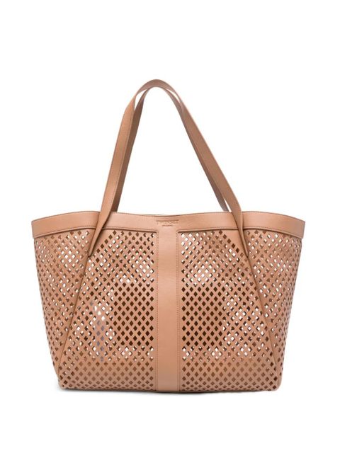 TWINSET laser-cut tote bag - Neutrals - zdjęcie produktu nr 1