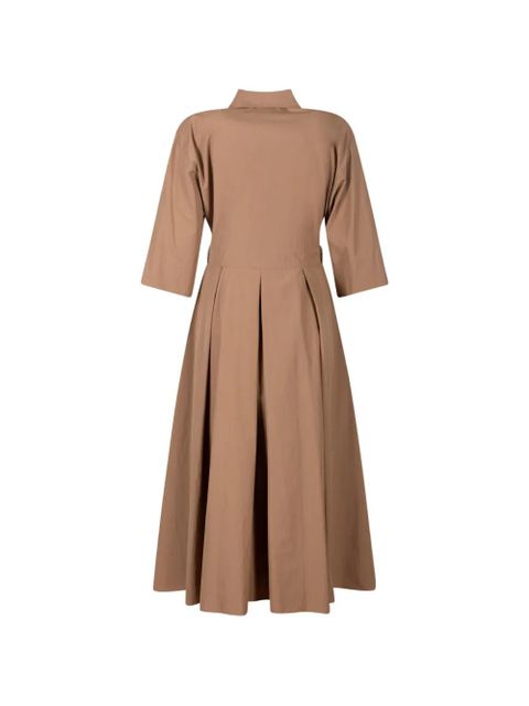 Weekend Max Mara midi cotton-poplin shirt dress - Neutrals - zdjęcie produktu nr 2