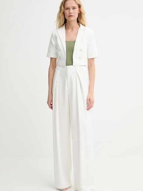 Morgan marynarka kolor biały niezapinana gładka VTIVI.F