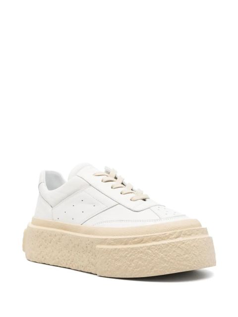 MM6 Maison Margiela contrasting-platform sneakers - White - zdjęcie produktu nr 2