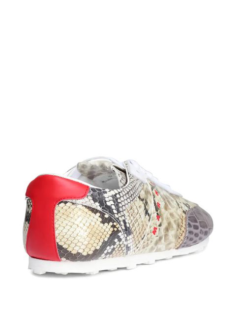 Marni snakeskin-effect sneakers - Neutrals