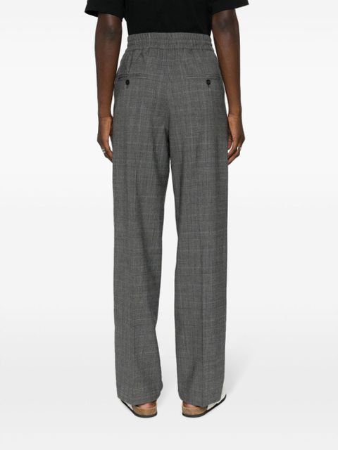 MARANT ÉTOILE Priska high-waist plaid trousers - Grey