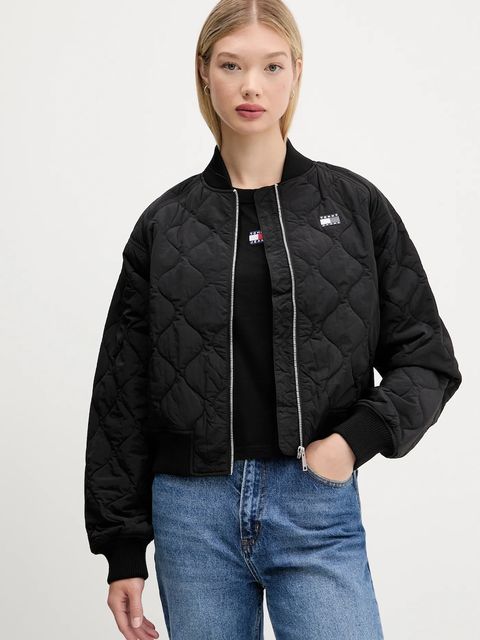 Tommy Jeans kurtka bomber kolor czarny przejściowa DW0DW21631 - zdjęcie produktu nr 1