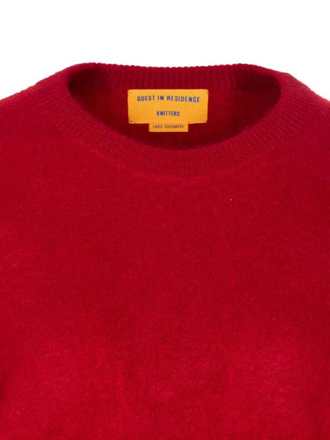 Guest In Residence crew-neck cashmere sweater - Red