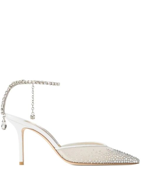 Jimmy Choo 85mm Saeda pumps - White - zdjęcie produktu nr 1