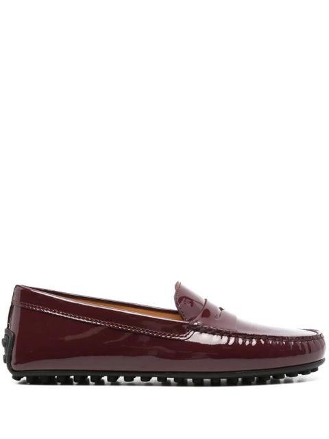 Tod's penny slot patent-leather loafers - Red - zdjęcie produktu nr 1