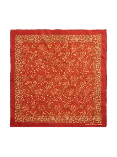 Lauren Ralph Lauren chusta damska kolor pomarańczowy 454980725 - zdjęcie produktu nr 2