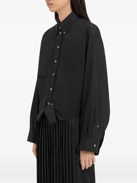 MM6 Maison Margiela buttoned long-sleeved shirt - Black