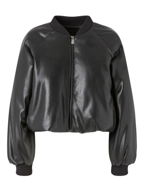 PINKO faux-leather bomber jacket - Black - zdjęcie produktu nr 1