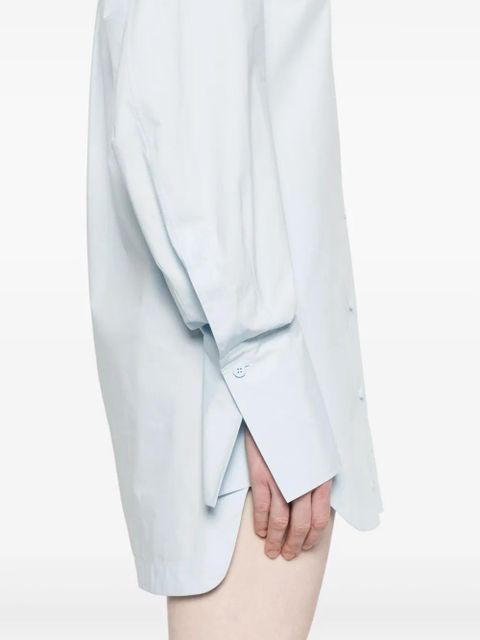 The Attico button-fastening shirtdress - Blue