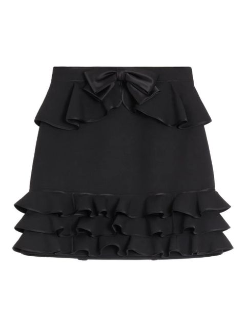 Valentino Garavani ruffled mini skirt - Black - zdjęcie produktu nr 1
