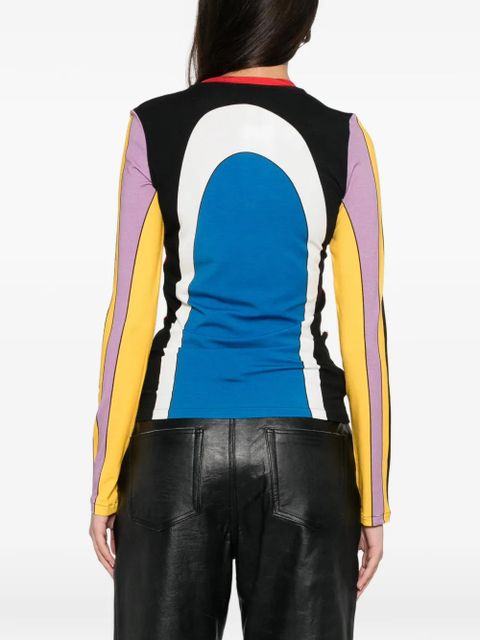 Jean Paul Gaultier Body Map long-sleeve top - Red