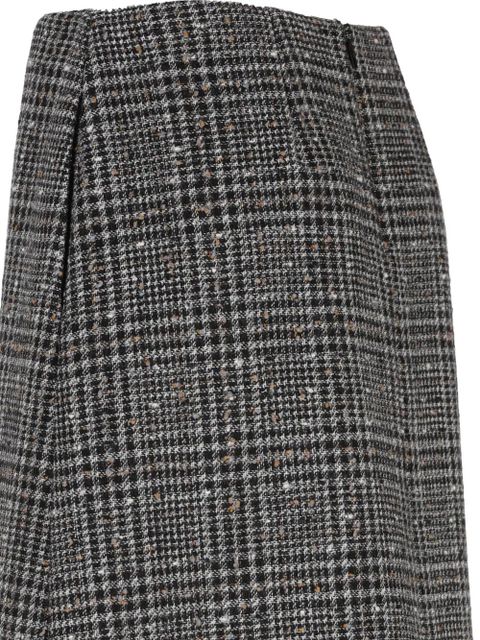 FENDI checked tweed skirt - Grey