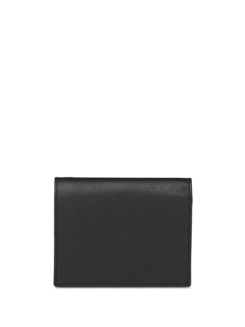 Prada logo plaque wallet - Black