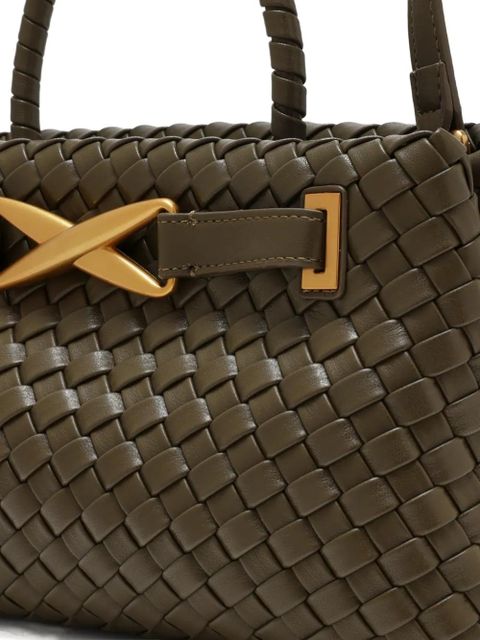 JW Pei Elora woven top handle tote bag - Green