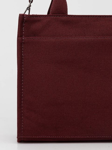 Dkny torebka bawełniana kolor bordowy R41AOR57 - zdjęcie produktu nr 2