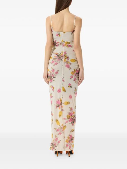 Blumarine floral flower dress - Neutrals