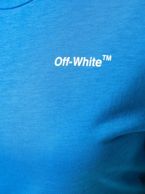 Off-White logo print T-shirt - Blue