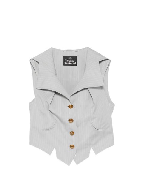 Vivienne Westwood Meryl pinstripe buttoned sleeveless waistcoat - Grey - zdjęcie produktu nr 1