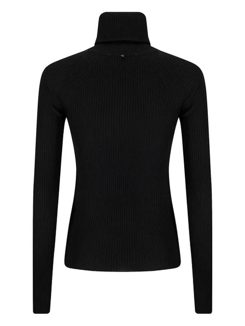 Sportmax ribbed-knit zip-detail sweater - Black - zdjęcie produktu nr 2