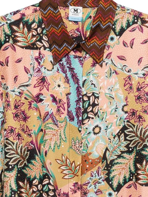 Missoni baroque floral-print shirt - Neutrals