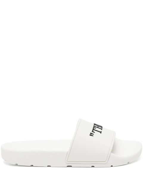 Off-White graphic-print flip flops - zdjęcie produktu nr 1