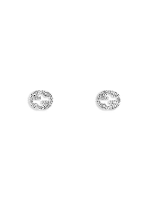 Gucci Interlocking earrings - Silver - zdjęcie produktu nr 1