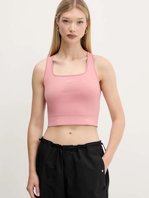 Pangaia top Plant-Stretch Ribbed Tank Top kolor różowy 10002425 - zdjęcie produktu nr 1