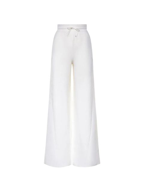 Loro Piana drawstring wide-leg trousers - White - zdjęcie produktu nr 1