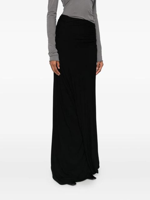 ENTIRE STUDIOS asymmetric maxi skirt - Black